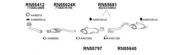 Система выпуска ОГ VENEPORTE 550103
