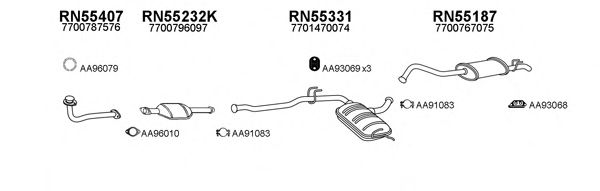 Система выпуска ОГ VENEPORTE 550432