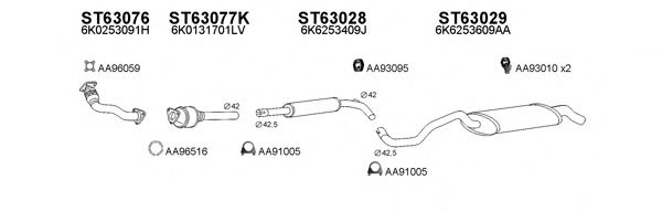 Система выпуска ОГ VENEPORTE 630066