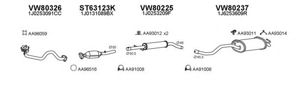 Система выпуска ОГ VENEPORTE 630105