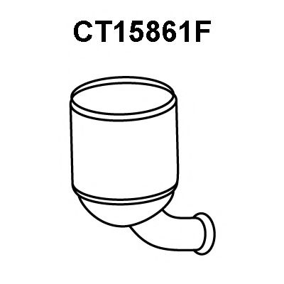 Сажевый / частичный фильтр, система выхлопа ОГ VENEPORTE CT15861F