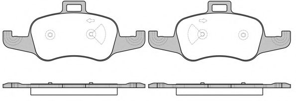 Комплект тормозных колодок, дисковый тормоз WOKING 25829