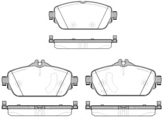 Комплект тормозных колодок, дисковый тормоз WOKING P14923.08