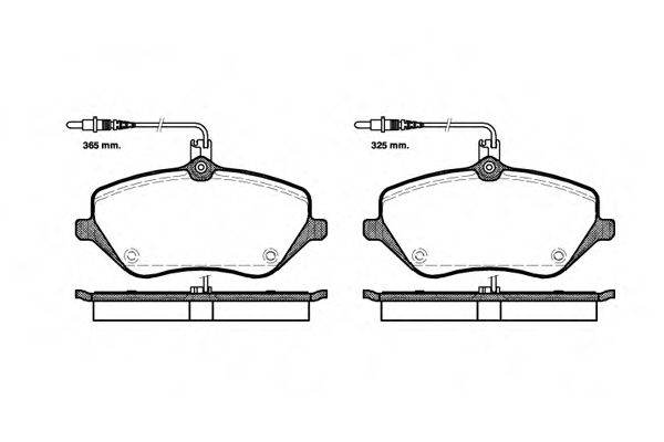 Комплект тормозных колодок, дисковый тормоз WOKING P10013.04