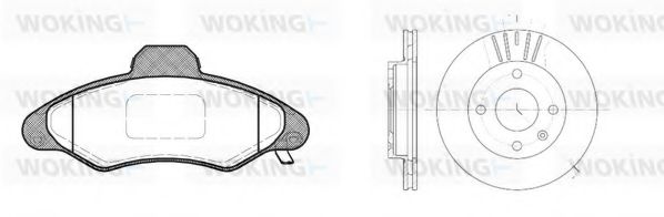 Комплект тормозов, дисковый тормозной механизм BENDIX DP24006