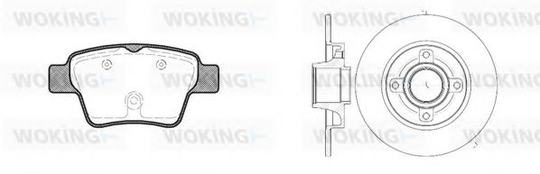 Комплект тормозов, дисковый тормозной механизм BENDIX DP61047
