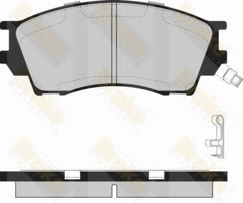 Комплект тормозных колодок, дисковый тормоз Brake ENGINEERING PA1085