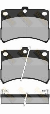 Комплект тормозных колодок, дисковый тормоз Brake ENGINEERING PA1334