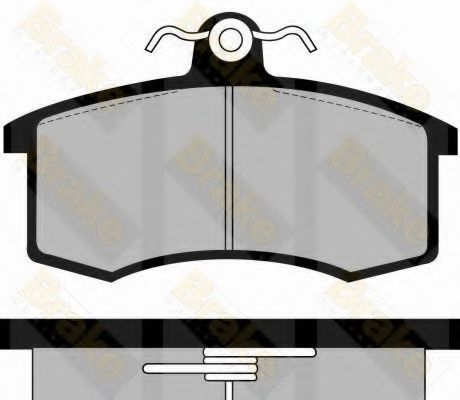 Комплект тормозных колодок, дисковый тормоз Brake ENGINEERING PA481