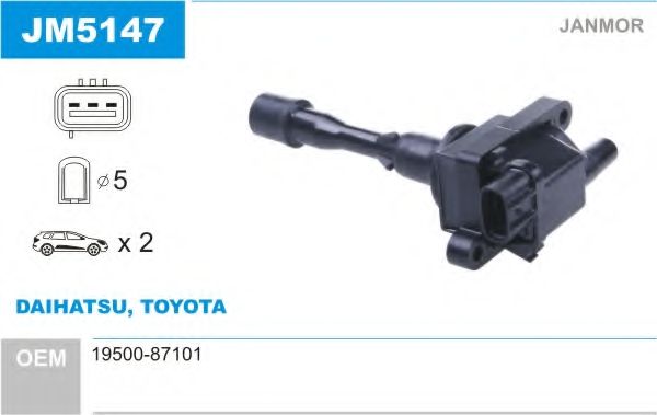 Катушка зажигания JANMOR JM5147