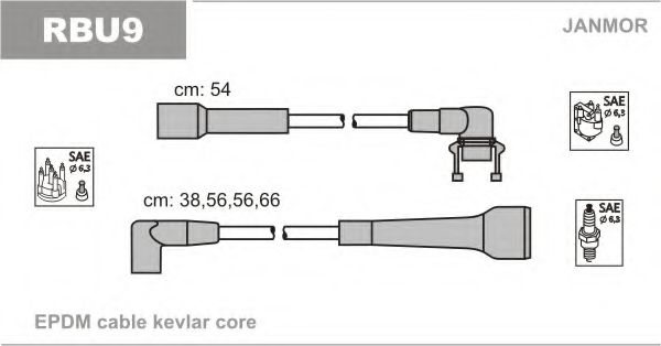 Комплект проводов зажигания FACET 47151