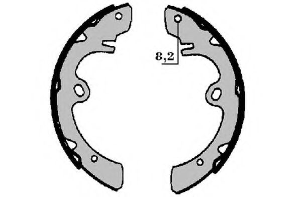 Комплект тормозных колодок RAICAM 2657