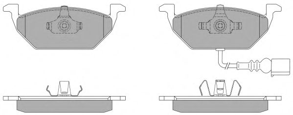 Комплект тормозных колодок, дисковый тормоз FREMAX FBP-1070-01