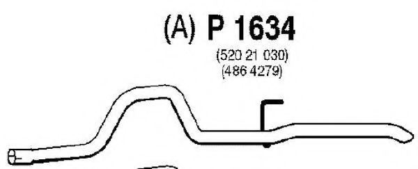 Труба выхлопного газа FENNO P1634