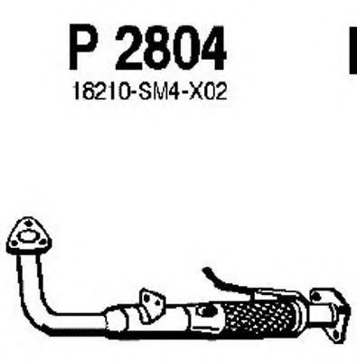 Труба выхлопного газа FENNO P2804