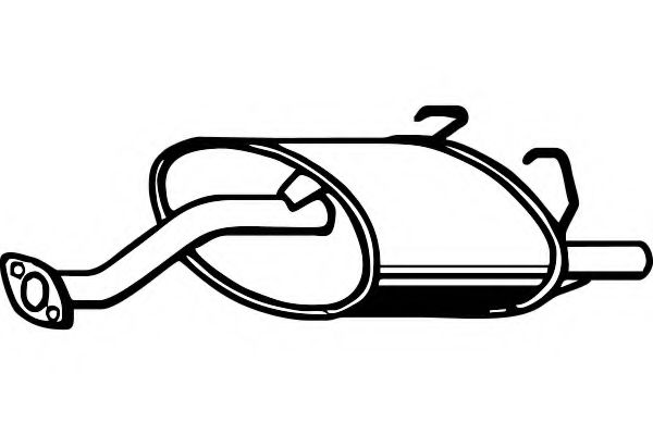 Глушитель выхлопных газов конечный FENNO P2895