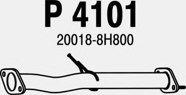 Труба выхлопного газа FENNO P4101