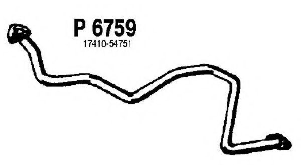 Труба выхлопного газа FENNO P6759