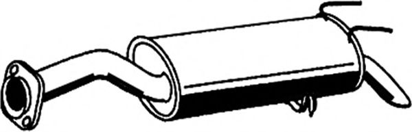 Глушитель выхлопных газов конечный ASMET 24.003