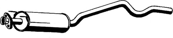 Средний глушитель выхлопных газов ASMET 05.055