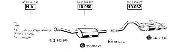 Система выпуска ОГ ASMET RE100905