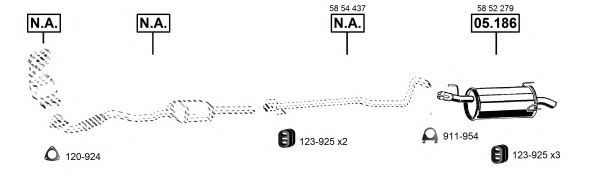 Система выпуска ОГ ASMET OP053901