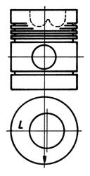 Поршень KOLBENSCHMIDT 92774600