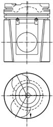 Поршень KOLBENSCHMIDT 99748600