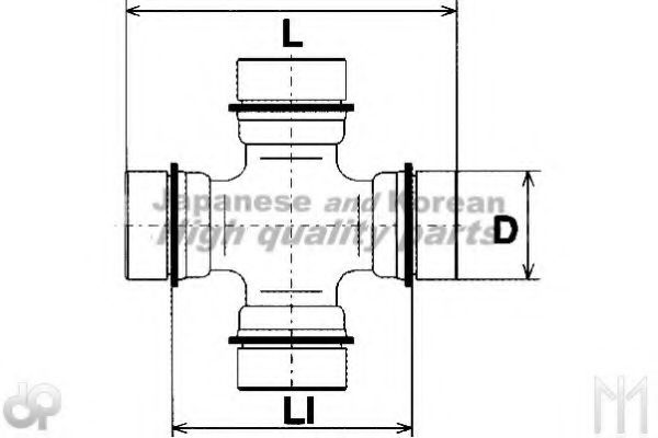 Шарнир, продольный вал ASHUKI 0876-4105