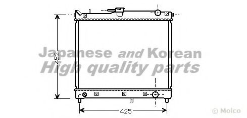 Радиатор, охлаждение двигателя ASHUKI K454-03