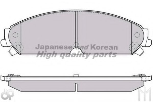 Комплект тормозных колодок, дисковый тормоз ASHUKI US104230