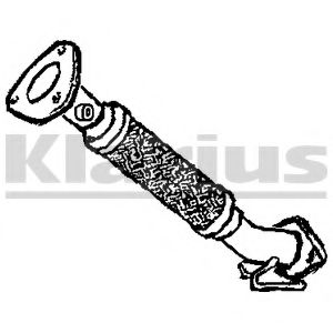 Труба выхлопного газа KLARIUS 301419