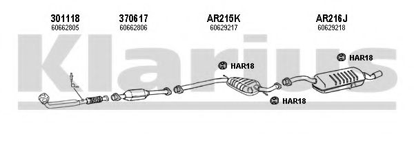 Система выпуска ОГ KLARIUS 030282U