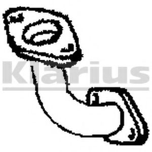 Труба выхлопного газа KLARIUS 301583