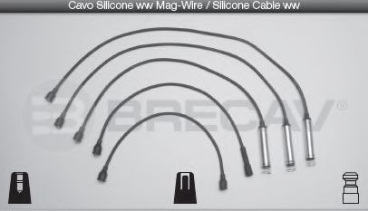 Комплект проводов зажигания BRECAV 09.526