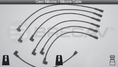 Комплект проводов зажигания BRECAV 10405