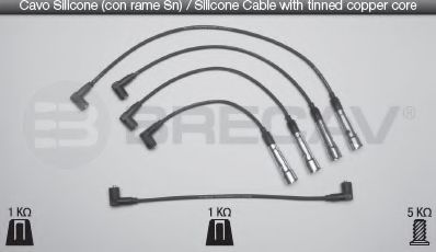 Комплект проводов зажигания BRECAV 14.512