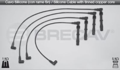 Комплект проводов зажигания BRECAV 14522