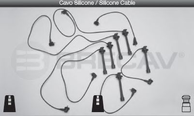 Комплект проводов зажигания BRECAV 33524