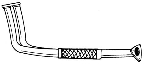 Труба выхлопного газа ANSA 301090