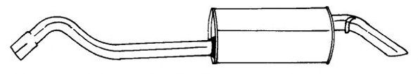 Глушитель выхлопных газов конечный SIGAM 25652