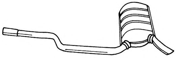 Глушитель выхлопных газов конечный SIGAM 35611