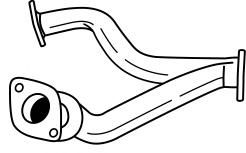 Труба выхлопного газа SIGAM 40215