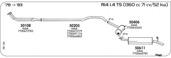 Система выпуска ОГ SIGAM RE120