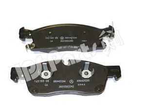 Комплект тормозных колодок, дисковый тормоз IPS Parts IBD-1004