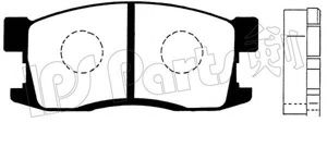 Комплект тормозных колодок, дисковый тормоз IPS Parts IBD-1416