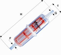 Топливный фильтр MFILTER DF022
