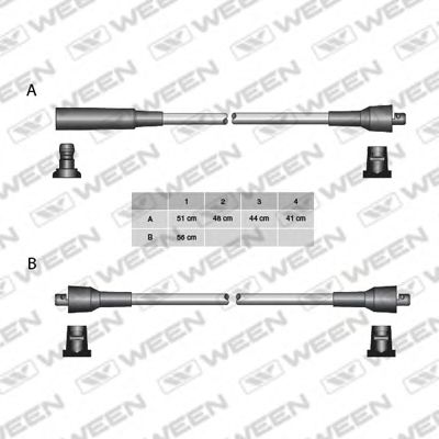 Комплект проводов зажигания WEEN 110-5013