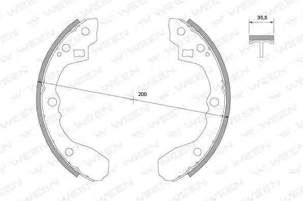 Комплект тормозных колодок QH Benelux 1626
