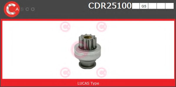 Ведущая шестерня, стартер CASCO CDR25100GS
